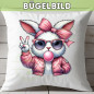 Preview: Bügelbild Bubble Gum Hase